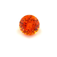 7mm Exceptional Round Lab Created Orange Sapphire