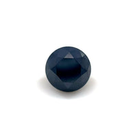 A 1.41 carat round (6.40 x 6.40 x 5.22 mm) premium black diamond is displayed centered on a plain white background.