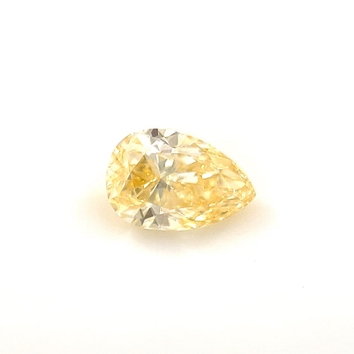 0.99 Carats Pear 7.54 x 5.79 x 3.10 Premium Yellow Diamond
