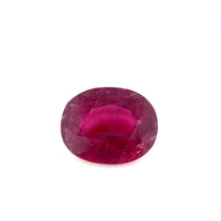 9.54 Carats Oval 16.4x13.0mm Premium Rubellite Tourmaline