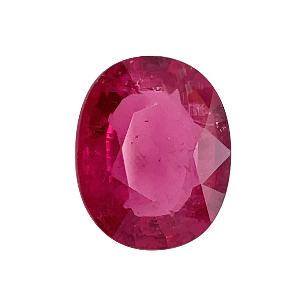 12.8x10.3mm Oval Rubellite Tourmaline