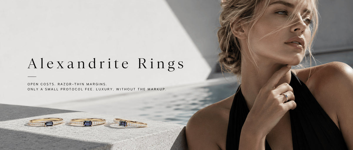 Alexandrite rings