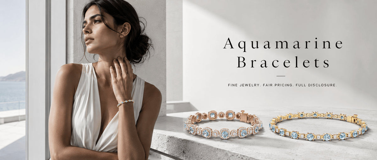 Aquamarine bracelets