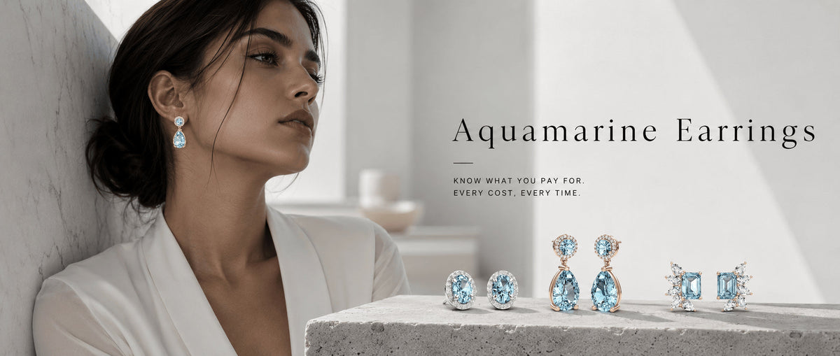 Aquamarine earrings