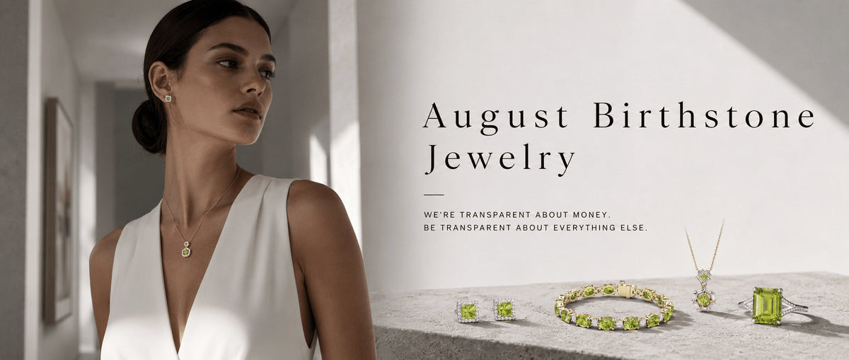 August birthstone jewelry