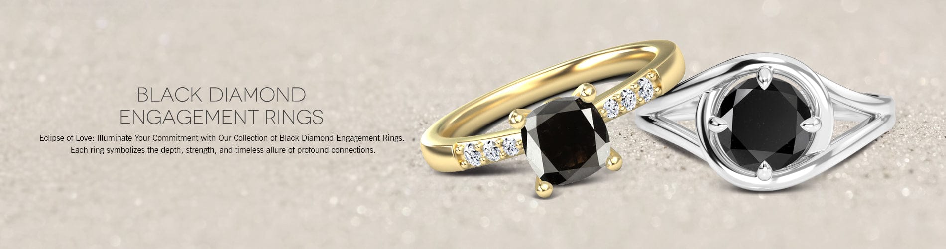 Black Diamond Engagement Rings