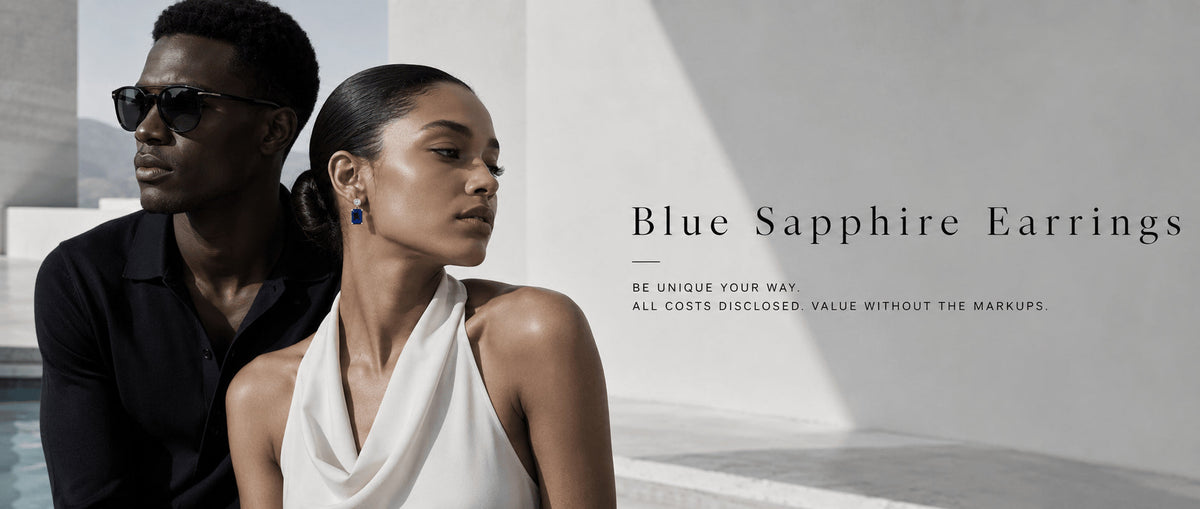 Blue sapphire earrings