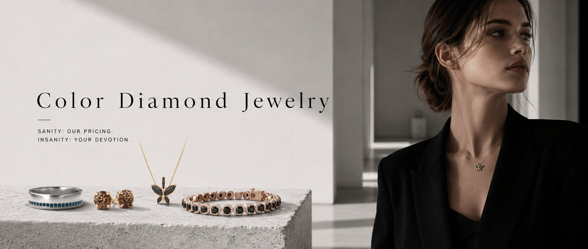 Color diamond jewelry