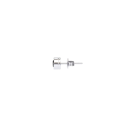 Black Diamond Single Stud Earrings - Bezel Set - Ishanvi