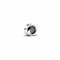 Black Diamond 8.6mm Single Stud Earrings - Bezel Set - Ishanvi