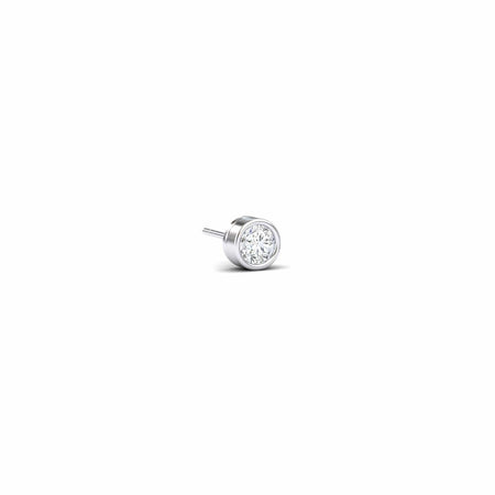 Natural Diamond Earrings - Bezel Set - Ishanvi