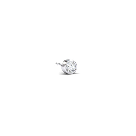 Natural Diamond Earrings - Bezel Set - Ishanvi