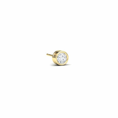 Natural Diamond 5.4mm Earrings