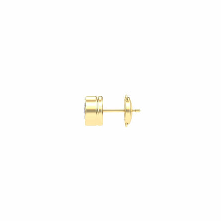 Natural Diamond Earrings - Bezel Set - Ishanvi