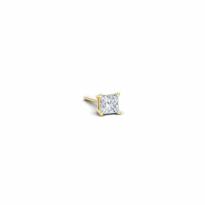 Natural Diamond 2.8mm Single Stud Earrings