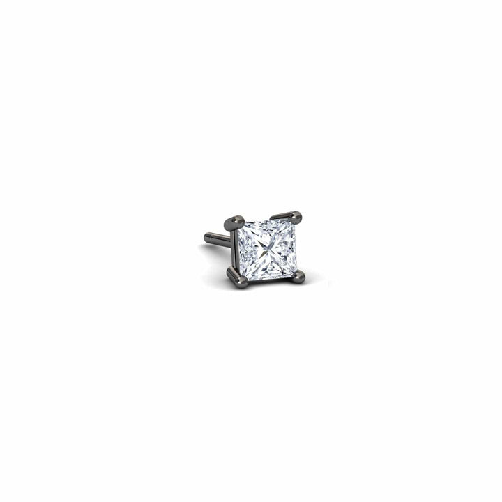 Natural Diamond 4.5mm Single Stud Earrings - 4 Prong - Carina