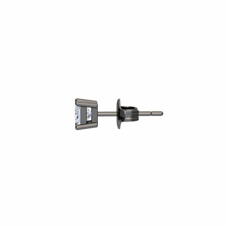 Natural Diamond 4.5mm Single Stud Earrings - 4 Prong - Carina