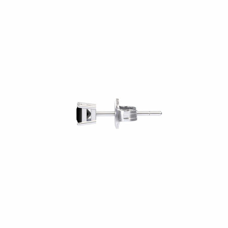 Black Diamond 3.25mm Single Stud Earrings - 4 Prong - Carina