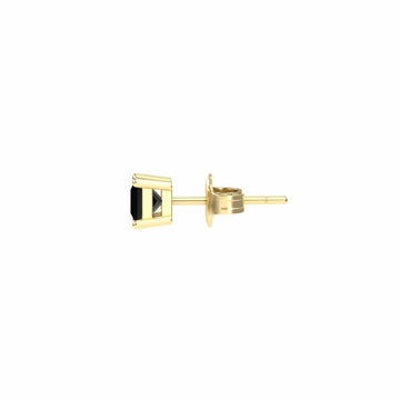 Black Diamond 4.5mm Single Stud Earrings - 4 Prong - Carina