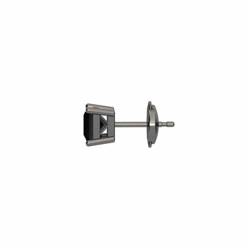 Black Diamond 4.5mm Single Stud Earrings - 4 Prong - Carina