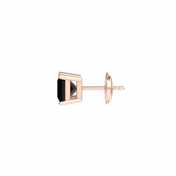 Black Diamond 5mm Single Stud Earrings - 4 Prong - Carina