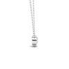 White Diamond Bezel Solitaire Necklace - Matilda