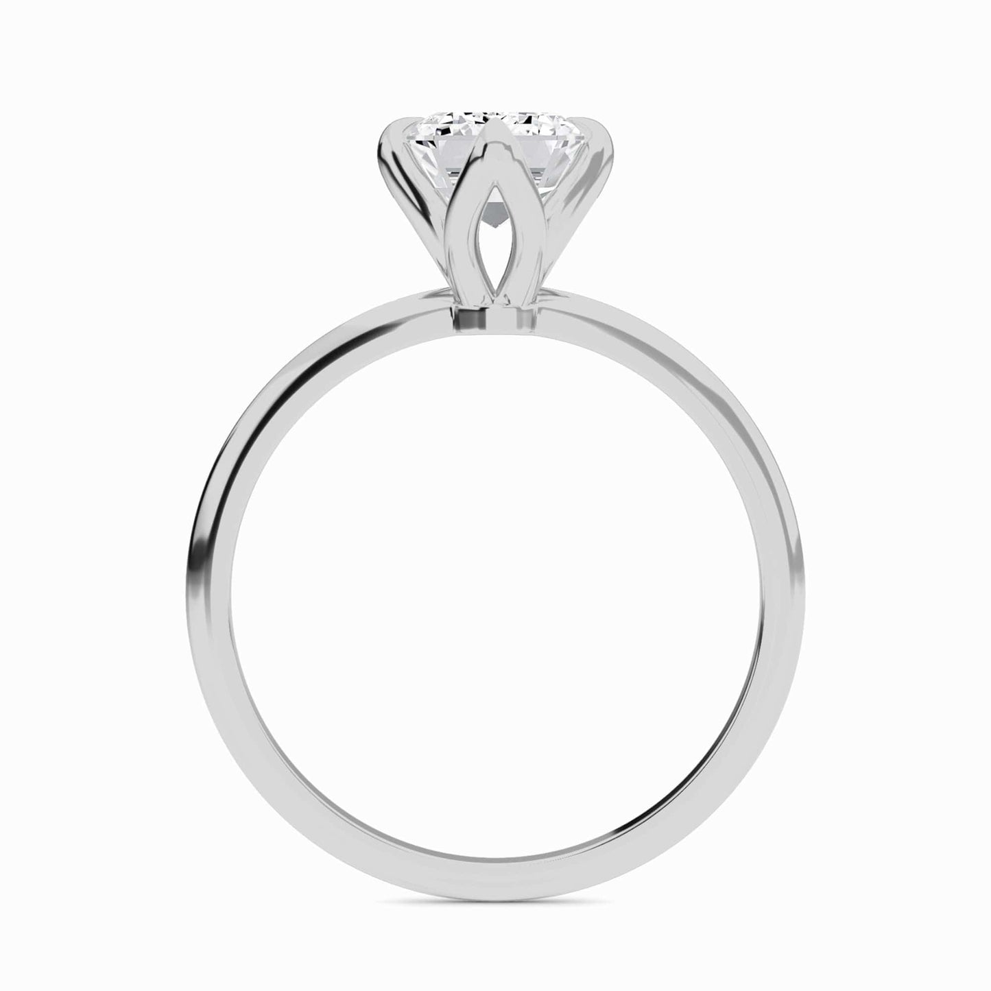 Emerald Solitaire Certified Lab Diamond Engagement Ring - Srimayi