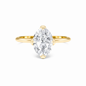 Oval Solitaire Certified Natural Diamond Engagement Ring - Srimayi