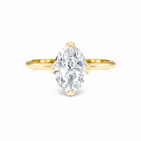 Oval Solitaire Certified Lab Diamond Engagement Ring - Srimayi