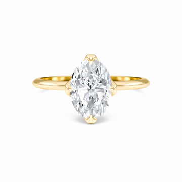 Oval Solitaire Certified Lab Diamond Engagement Ring - Srimayi
