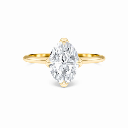 Oval Solitaire Certified Lab Diamond Engagement Ring - Srimayi