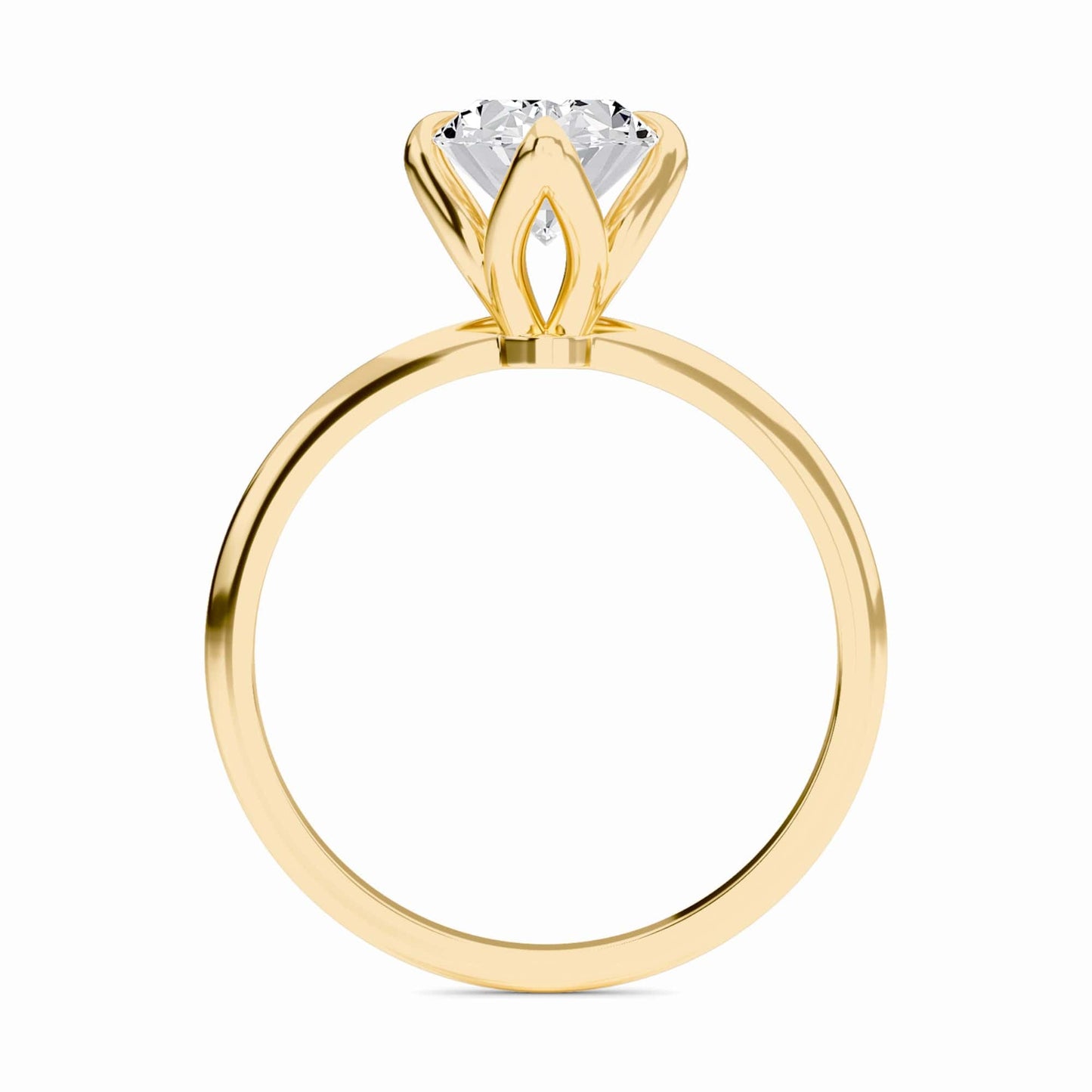 Oval Solitaire Certified Lab Diamond Engagement Ring - Srimayi