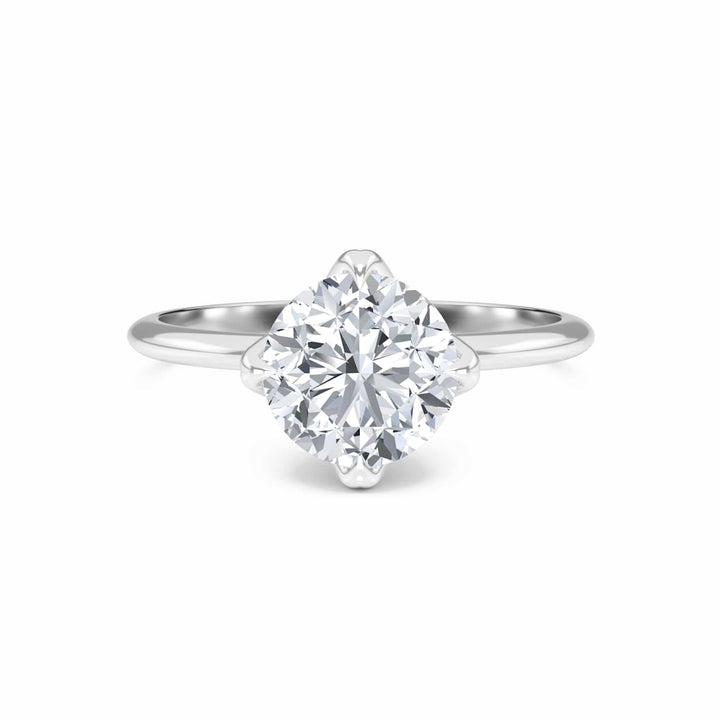 Round Solitaire Certified Lab Diamond Engagement Ring - Srimayi