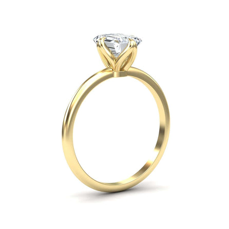 Emerald Solitaire Certified Lab Diamond Engagement Ring - Srimayi