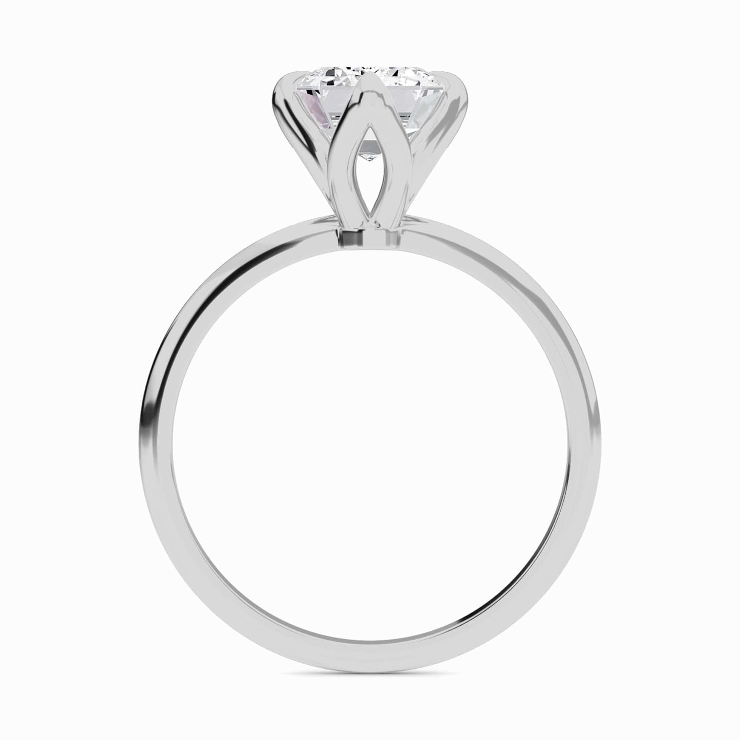 Emerald Solitaire Certified Lab Diamond Engagement Ring - Srimayi