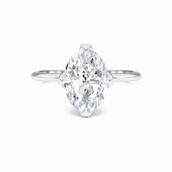 Oval Solitaire Certified Lab Diamond Engagement Ring - Srimayi
