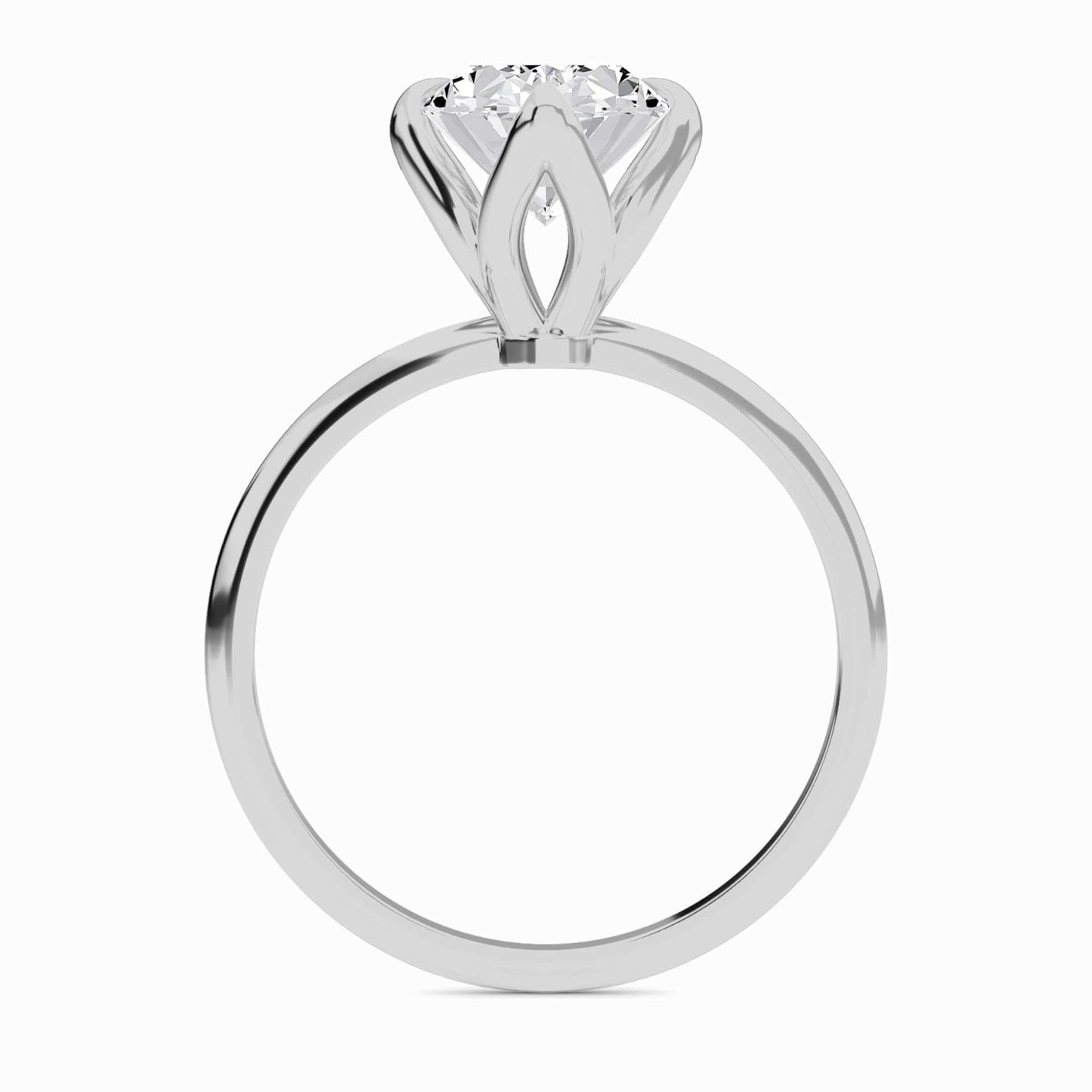 Oval Solitaire Certified Lab Diamond Engagement Ring - Srimayi