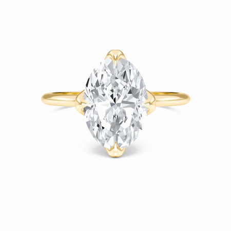 Oval Solitaire Certified Lab Diamond Engagement Ring - Srimayi