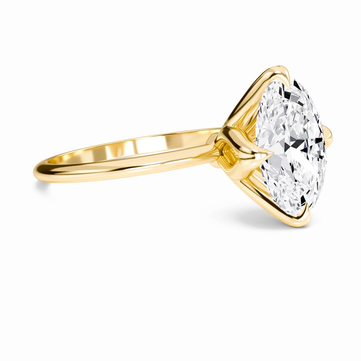 Oval Solitaire Certified Lab Diamond Engagement Ring - Srimayi