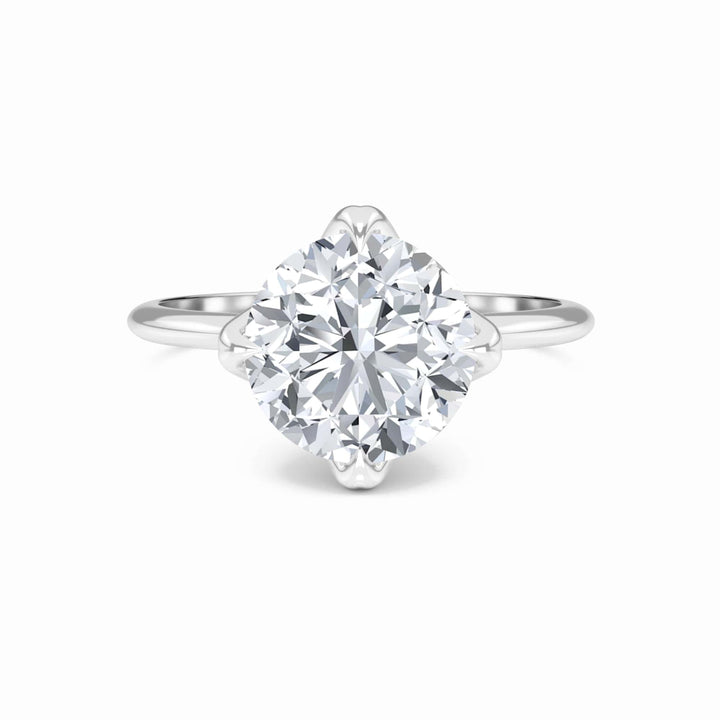 Round Solitaire Certified Lab Diamond Engagement Ring - Srimayi