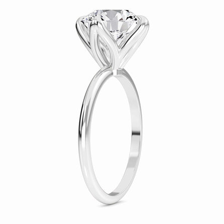 Round Solitaire Certified Lab Diamond Engagement Ring - Srimayi