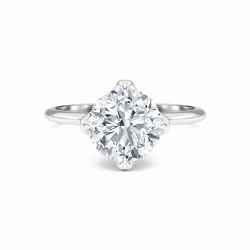 Round Solitaire Certified Lab Diamond Engagement Ring - Srimayi