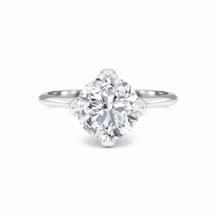 Round Solitaire Certified Lab Diamond Engagement Ring - Srimayi