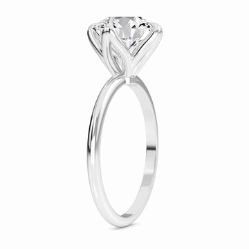 Round Solitaire Certified Lab Diamond Engagement Ring - Srimayi
