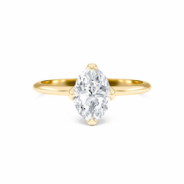 Oval Solitaire Certified Natural Diamond Engagement Ring - Srimayi
