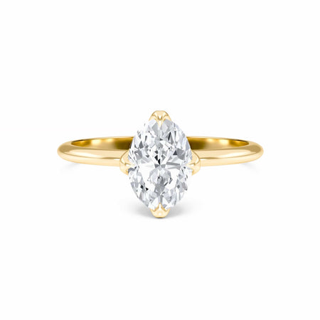 Oval Solitaire Certified Natural Diamond Engagement Ring - Srimayi