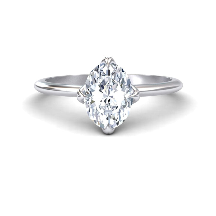 Oval Solitaire Certified Lab Diamond Engagement Ring - Srimayi