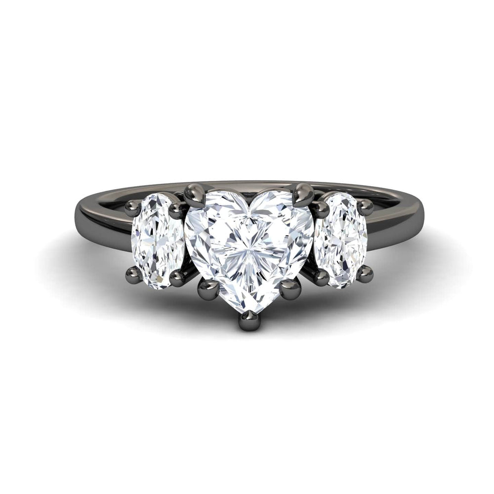 White Diamond Classic Three Stone Engagement Ring