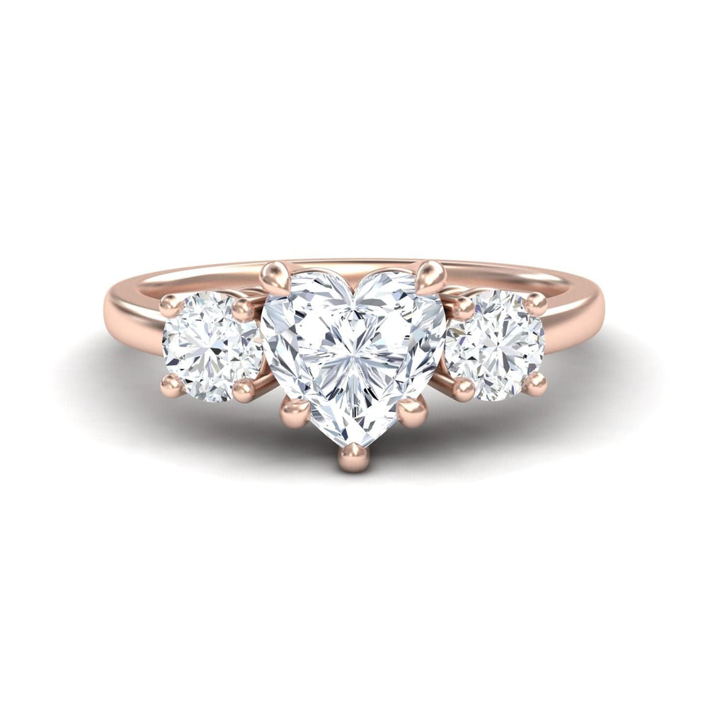 White Diamond Classic Three Stone Engagement Ring