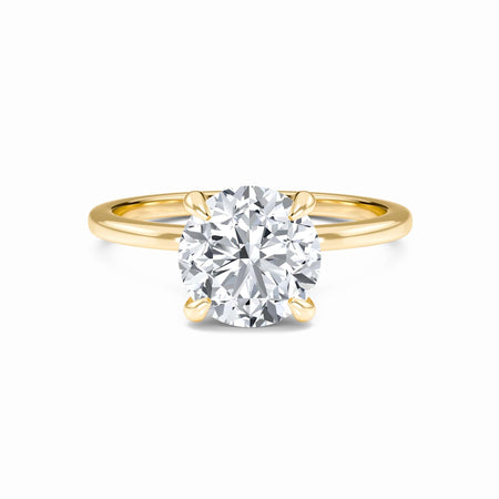 Round Hidden Halo Certified Lab Diamond Engagement Ring - Janelle